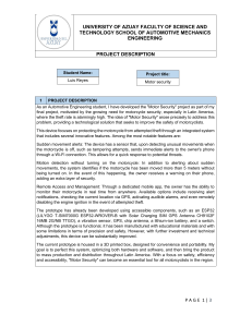 Motor Security Project: Automotive Engineering Solution