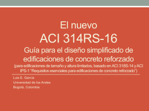 ACI 314RS-16: Guía Diseño Simplificado Edificios Concreto