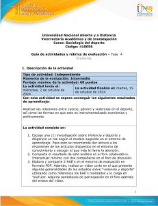 Guia de actividades y Rúbrica de evaluación - Unidad 3 - Fase 4 - Graderias