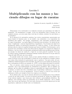 Multiplicando con las manos y haciendo dibujos en lugar de cuentas