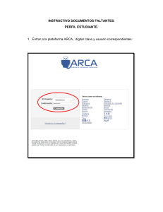 Instrucciones ARCA: Documentos Pendientes Estudiantes