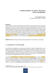 Historia Global: Aportes y Discusiones Teórico-Metodológicas