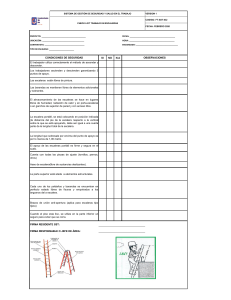 Checklist de Seguridad para Trabajo en Escaleras