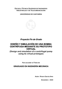 Diseño y Simulación de Bomba Centrífuga: Tesis Prototipo Virtual