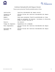 Pasos para presentar Planilla preelaborada en línea