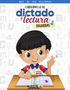 Cuadernillo de dictado y lectura de palabras