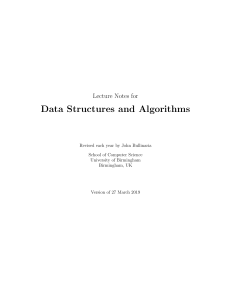 Data Structures and Algorithms (Inglés) autor School of Computer Science, University of Birmingham, UK