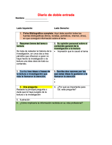 Plantilla Diario de doble Entrada