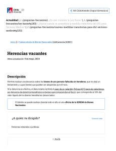 Chileatiende - Herencias vacantes