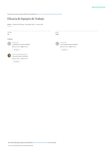 Eficacia de Equipos de Trabajo: Psicología Organizacional