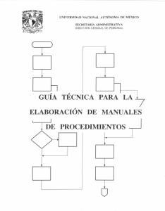 Guía Técnica: Elaboración de Manuales de Procedimientos UNAM