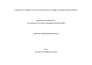 Mapa Conceptual: Validación de Documentos en Software