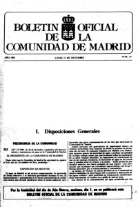 Ley 17 1984, de 20 de diciembre, reguladora del abastecimiento y saneamiento de agua en la Comunidad de Madrid