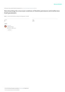 Flexible Pavement Structural Condition Benchmarking