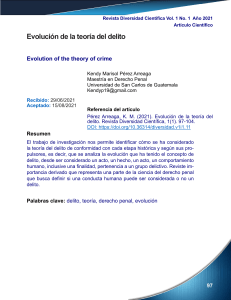 Evolucion de la teoria del delito