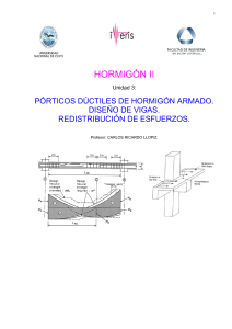 Pórticos Dúctiles de Hormigón: Diseño de Vigas y Redistribución