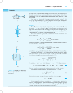 Cargas Combinadas: Torsión y Fuerza Axial en Ejes