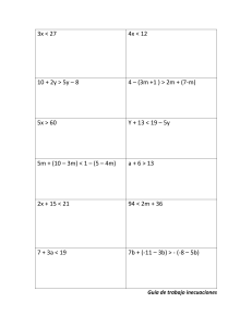 GUIA DE INECUACIONES