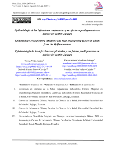 Infecciones Respiratorias en Jipijapa: Epidemiología y Factores