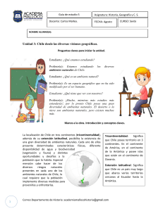 Guía de Estudio: Ambientes Naturales de Chile - 6to Grado