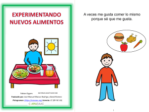 ES Minibook Historia social Probando nuevos alimentos