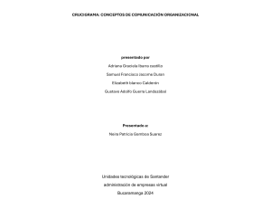 Crucigrama: Conceptos de Comunicación Organizacional