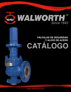 Catalogo de valvula de seguridad y alivio de acero