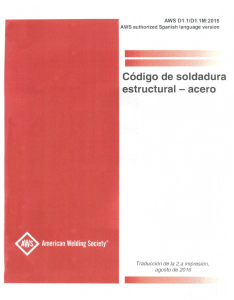 AWS D1.1 ED.2015 ESPA OL