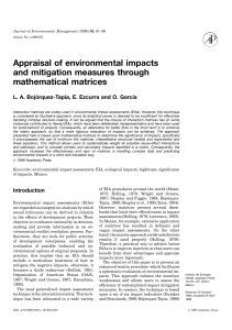 EIA with Mathematical Matrices: Impact & Mitigation