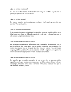 Bienes Mostrencos, Vacantes y Patrimonio del Estado