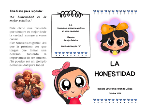 LA HONESTIDAD