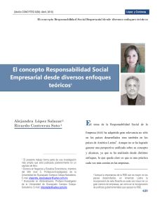 Concepto enfoque Responsabilidad Social