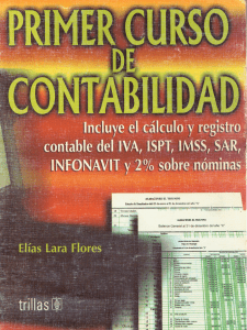 Primer Curso de Contabilidad: Libro de texto de contabilidad