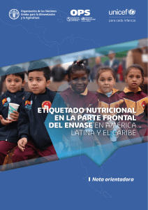 Etiquetado nutricional frontal