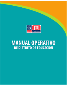 MANUAL OPERATIVO DE DISTRITOS EDUCATIVOS