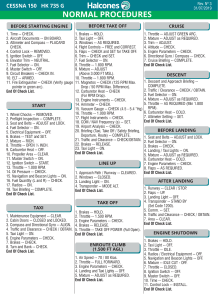 Lista de Chequeo CESSNA 150 HK 735 G