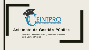 Modernización y RRHH en la Gestión Pública: Presentación