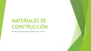 Materiales de Construcción: Productos Manufacturados