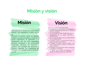 Gráfico Misión Visión Y Valores Profesional Multicolor