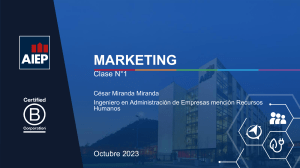 Clase N° 1 marketing