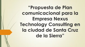 PROPUESTA DEL PLAN COMUNICACIONAL NEXUS TECHNOLOGY