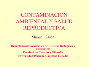 CONTAMINACION AMBIENTAL Y SALUD REPRODUCTIVA