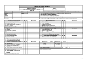 Lista de Verificación Diaria de Grúas - Hudbay