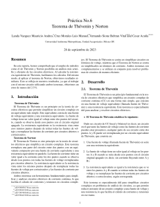 Teoremas de Thévenin y Norton: Práctica de Laboratorio