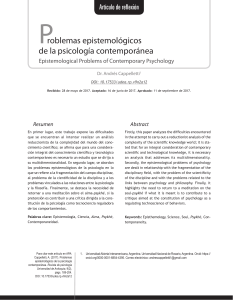 1 Cappelletti 2017. Problemas epistemológicos