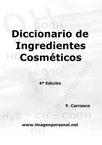 diccionario de ingredientes cosmeticos