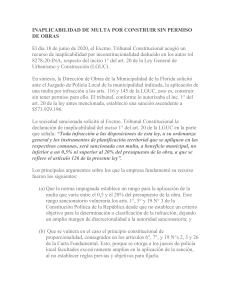 Inaplicabilidad de multas por infracción a la Ley General de Urbanismo y Construcción