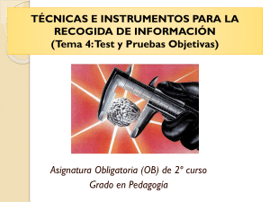 Tests y pruebas objetivas 