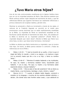 ¿Tuvo María otros hijos? Un examen bíblico