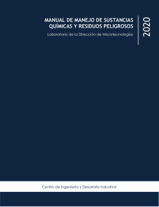 Manual de Manejo de Sustancias Químicas Peligrosas y RPQ